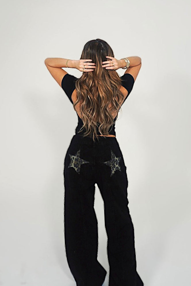 Star Print Jeans